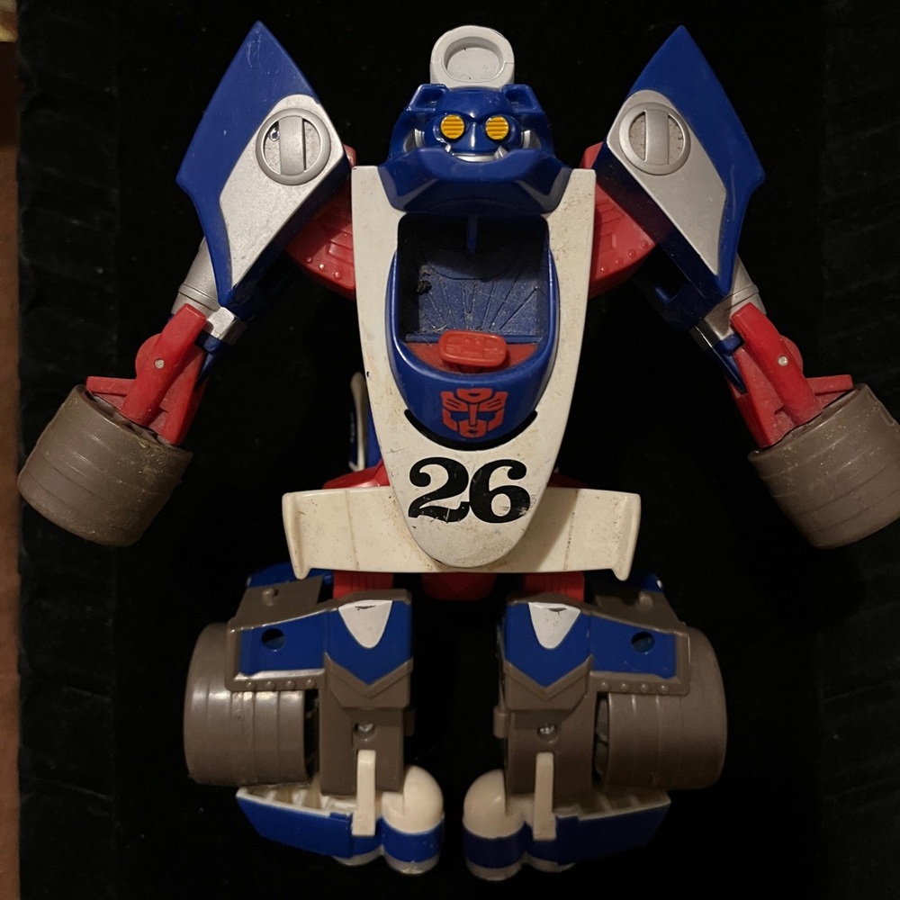 PlaySkool Transforming Robot Toy - Blue and Red